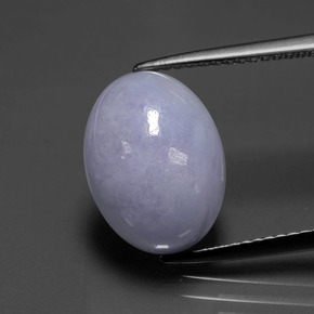 Jadeíta azul natural de 7,41 ct, corte óvalo, opaco