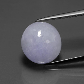 Jadeíta azul natural de 7,70 ct, corte óvalo, translúcido