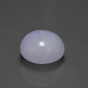 Jadeíta azul natural de 7,70 ct, corte óvalo, translúcido