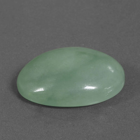 Jadeíta Verde natural de 27.45 ct, Corte Óvalo, Translúcido
