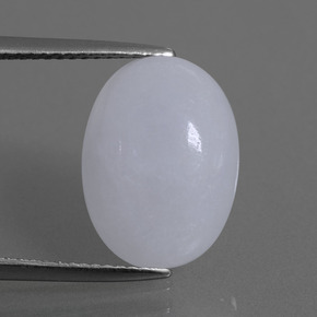 Jadeíta azul natural de 7,79 ct, corte óvalo, translúcido