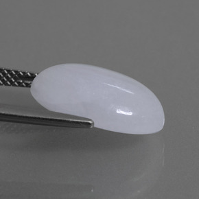Jadeíta azul natural de 7,79 ct, corte óvalo, translúcido