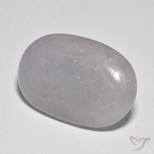 17.68ct Natural Violeta claro Jadeíta, Ovalada, Translúcido