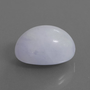 Jadeíta azul natural de 24,47 ct, corte óvalo, opaco