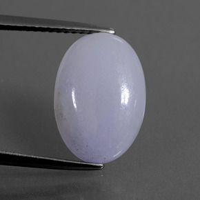 Jadeíta azul natural de 5,72 ct, corte óvalo, translúcido