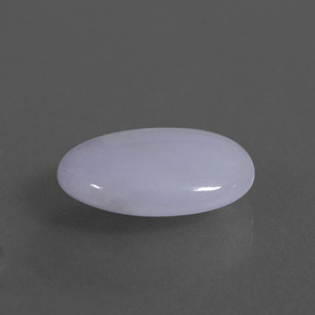 Jadeíta azul natural de 5,72 ct, corte óvalo, translúcido