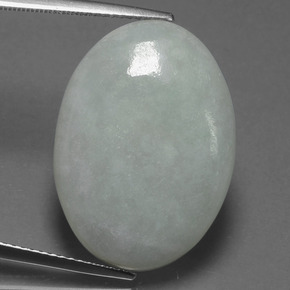 Jadeíta Verde natural de 18.53 ct, Corte Óvalo, Translúcido