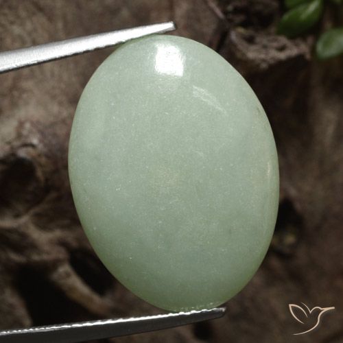 11.48ct Natural Verde avellana claro Jadeíta, Ovalada, Translúcido