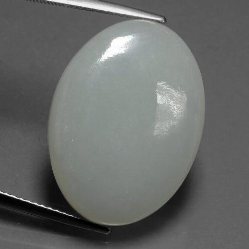Jadeíta verde natural de 20,83 ct, corte óvalo, translúcido