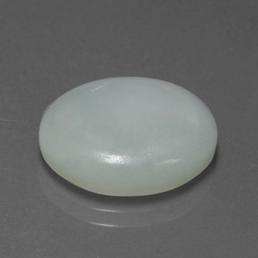 Jadeíta verde natural de 10,46 ct, corte óvalo, translúcido