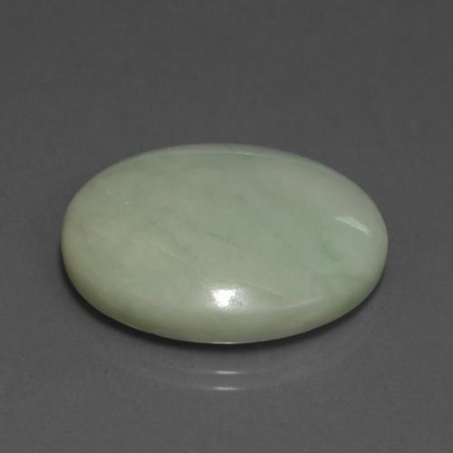 Jadeíta verde natural de 42,37 ct, corte óvalo, opaco
