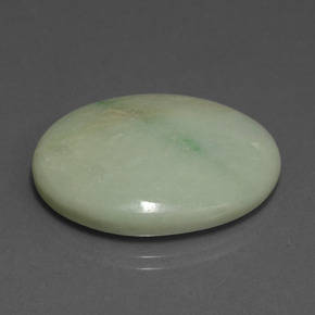 Jadeíta verde natural de 38,26 ct, corte óvalo, opaco