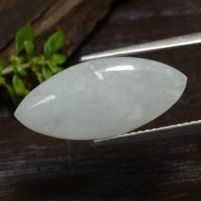 Jadeíta verde natural de 5,79 ct, marquesa, translúcido
