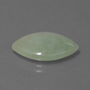 Jadeíta verde natural de 5,03 ct, marquesa, translúcido