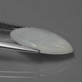 Jadeíta verde natural de 4,26 ct, marquesa, translúcido