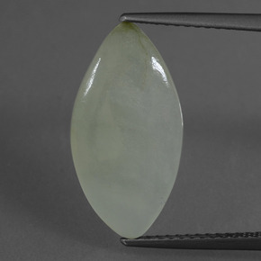 Jadeíta verde natural de 4,88 ct, marquesa, translúcido