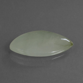 Jadeíta verde natural de 4,88 ct, marquesa, translúcido