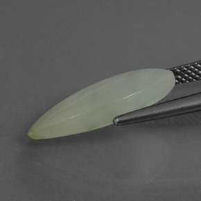 Jadeíta verde natural de 4,88 ct, marquesa, translúcido
