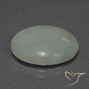 Jadeíta Verde medio natural de 10.08 ct, Ovalada, Translúcido