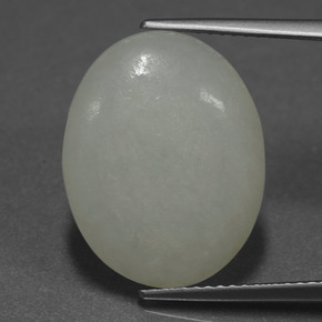 Jadeíta Verde natural de 11.44 ct, Corte Óvalo, Translúcido