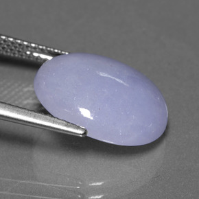 Jadeíta azul natural de 8,93 ct, corte óvalo, translúcido