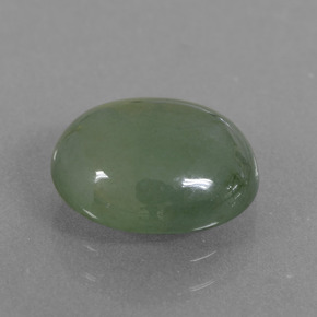 Jadeíta verde natural de 3,85 ct, corte óvalo, translúcido