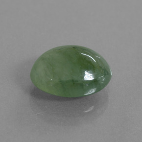 Jadeíta Verde natural de 5.99 ct, Corte Óvalo, Translúcido