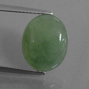 Jadeíta Verde natural de 5.96 ct, Corte Óvalo, Translúcido
