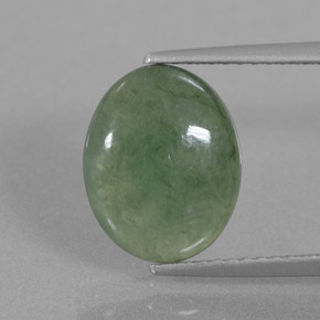 Jadeíta verde natural de 4,05 ct, corte óvalo, translúcido