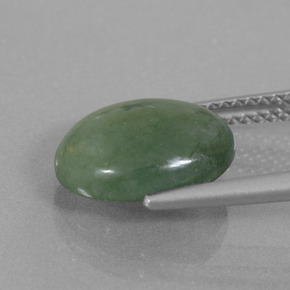Jadeíta verde natural de 4,05 ct, corte óvalo, translúcido