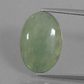 Jadeíta Verde natural de 5.67 ct, Corte Óvalo, Translúcido
