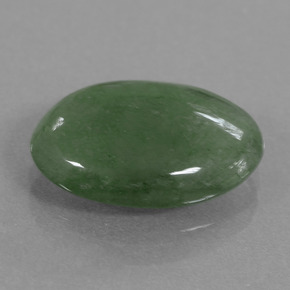 Jadeíta verde natural de 6,58 ct, corte óvalo, translúcido