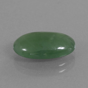 Jadeíta verde natural de 4,00 ct, corte óvalo, translúcido