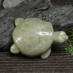 Jadeíta Verde natural de 312.76 ct, Forma elegante, Opaco