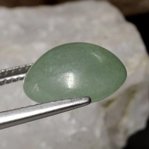 Jadeíta Verde medio natural de 6.93 ct, Corte Redondo, Translúcido