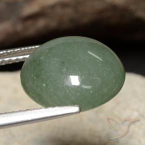 Jadeíta Verde medio natural de 7.91 ct, Redondo, Translúcido