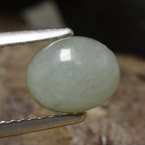 Jadeíta Verde natural de 1.94 ct, Corte Óvalo, Translúcido