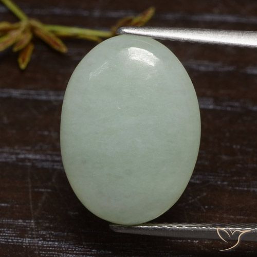 7.82ct Natural Verde medio Jadeíta, Ovalada, Translúcido