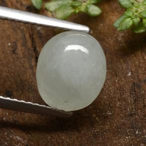 Jadeíta verde natural de 3,34 ct, corte óvalo, translúcido
