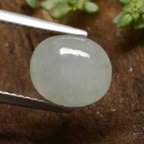 Jadeíta verde natural de 3,34 ct, corte óvalo, translúcido
