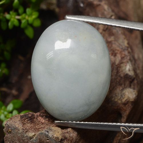 26.59ct Natural Verde medio Jadeíta, Ovalada, Translúcido