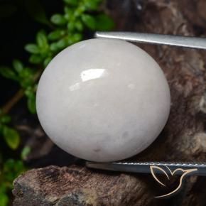 Jadeíta Gris natural de 23.31 ct, Ovalada, Translúcido
