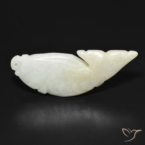 39.53ct Natural Verde medio Jadeíta, Elegante, Translúcido