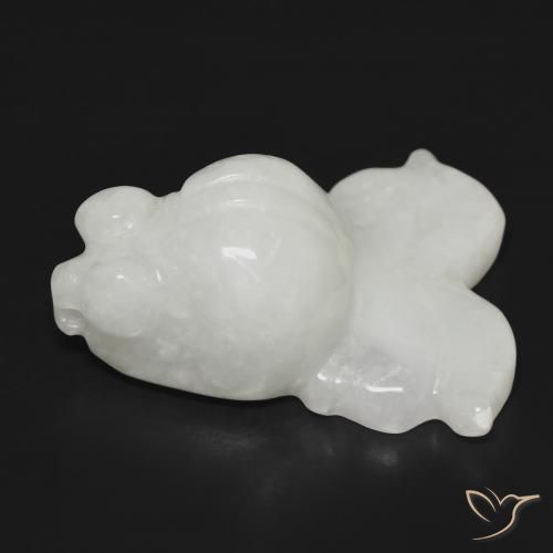 Jadeíta Verde grisáceo natural de 30.20 ct, Elegante, Translúcido