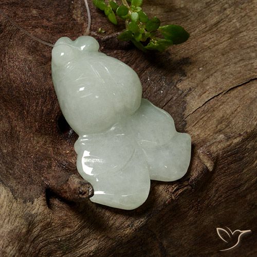 31.71ct Natural Verde amarillento claro Jadeíta, Elegante, Translúcido