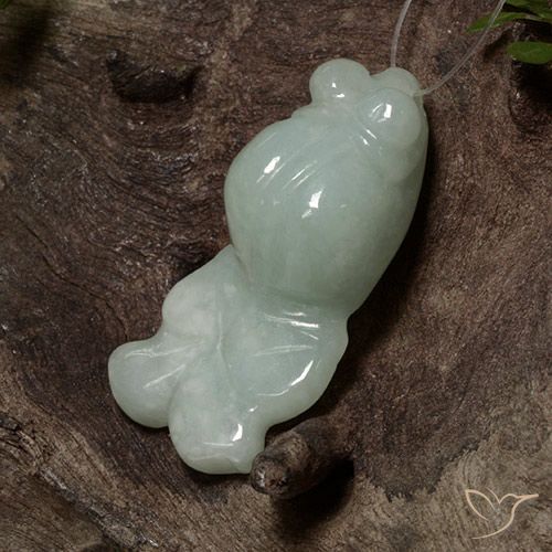 29.15ct Natural Verde gris claro Jadeíta, Elegante, Translúcido