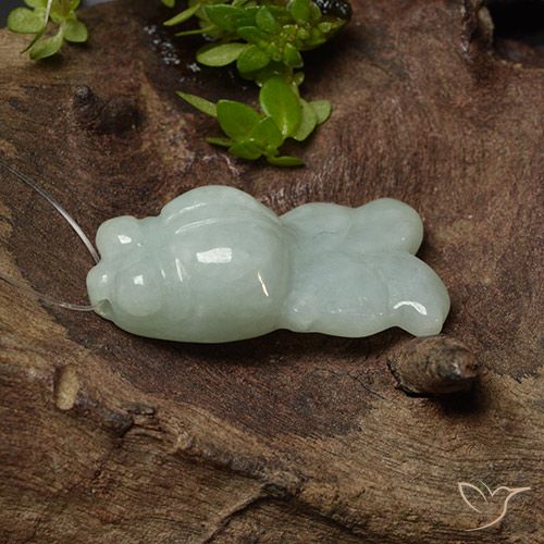 22.80ct Natural Verde gris Jadeíta, Elegante, Translúcido