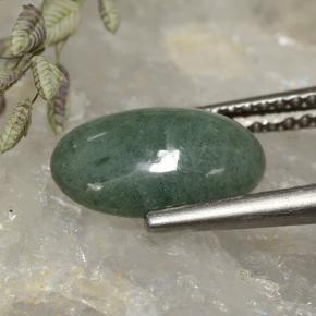 Jadeíta Verde natural de 2.99 ct, Corte Óvalo, Opaco