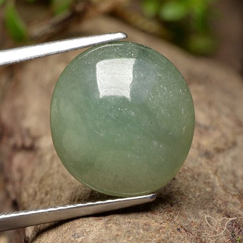 7.87ct Natural Medium Light Green Jadeíta, Ovalada, Translúcido