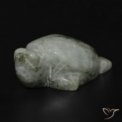 Jadeíta Verde medio natural de 80.14 ct, Elegante, Opaco
